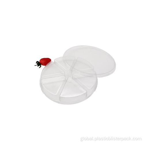 Hot Sale Food Blister Tray Round Sushi Nuts Plastic Blister Packaging Tray Manufactory